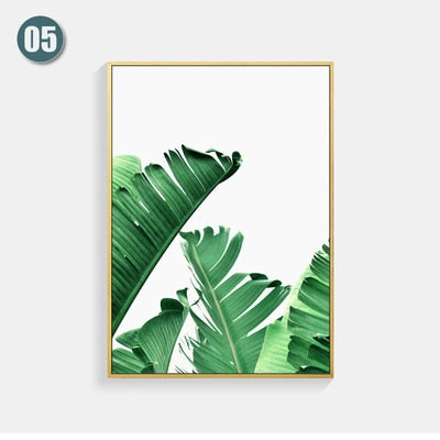 Poster Wall painting Posters And Prints Leaf Wall Art Canvas Painting Scandinavian Wall Pictures For Living Room Unframed