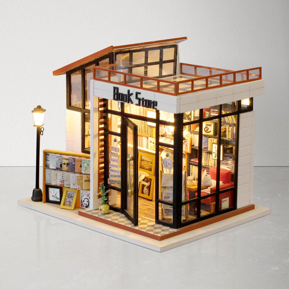 Miniature Dollhouse Kit, Book Store