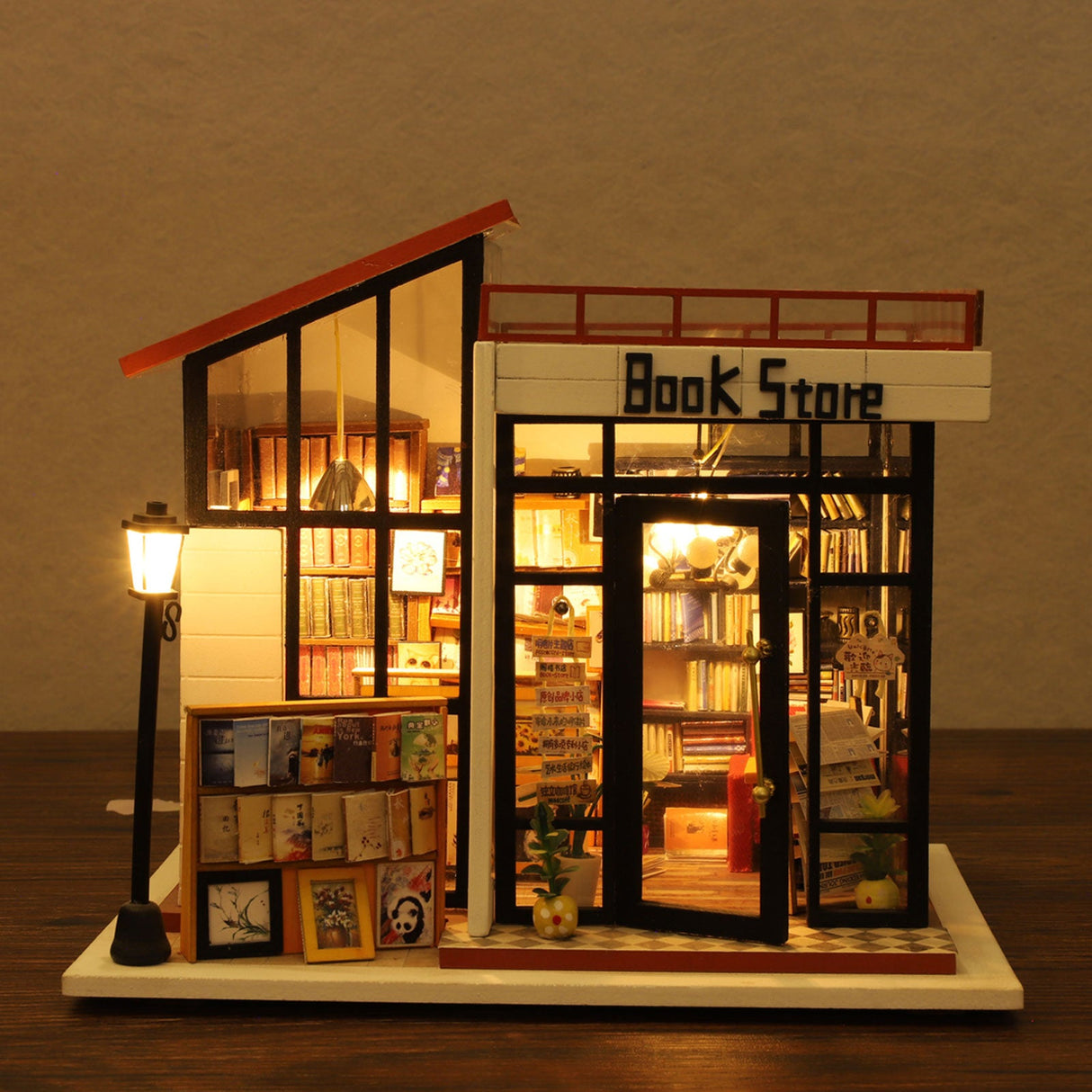 Miniature Dollhouse Kit, Book Store
