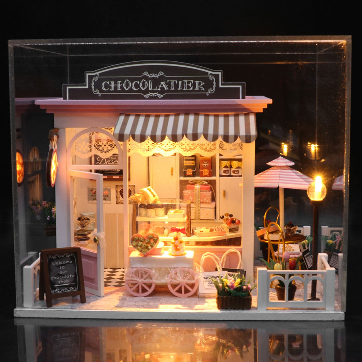 Miniature Dollhouse Kit, Chocolate Shop