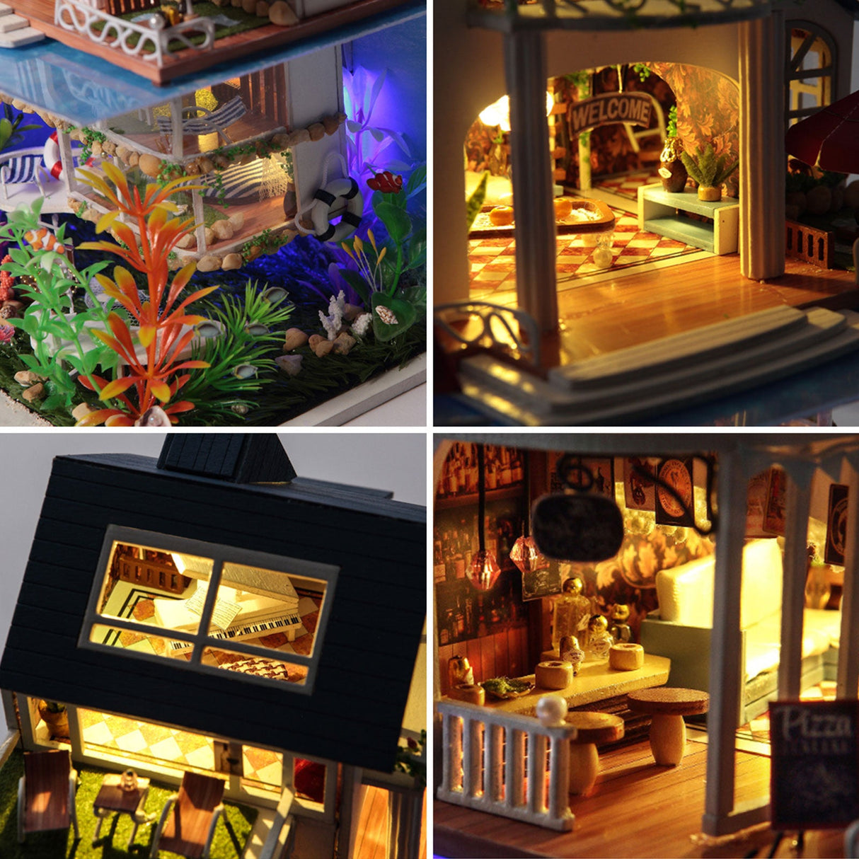DIY Dollhouse Kit, Beachside Bungalow