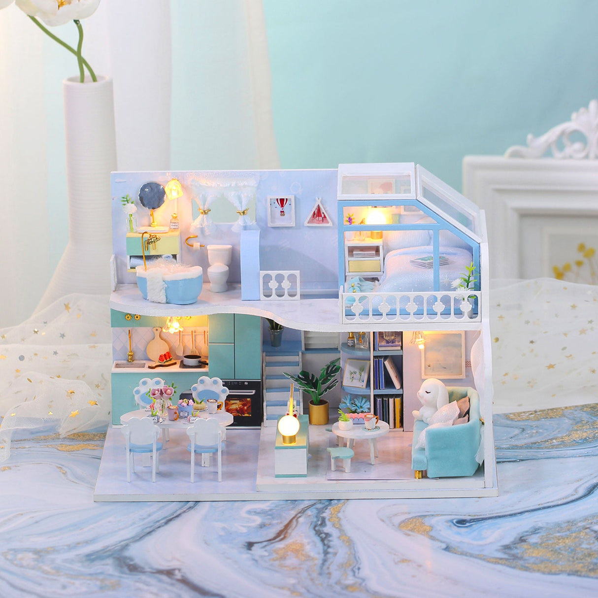 DIY Dollhouse Kit, Living Room
