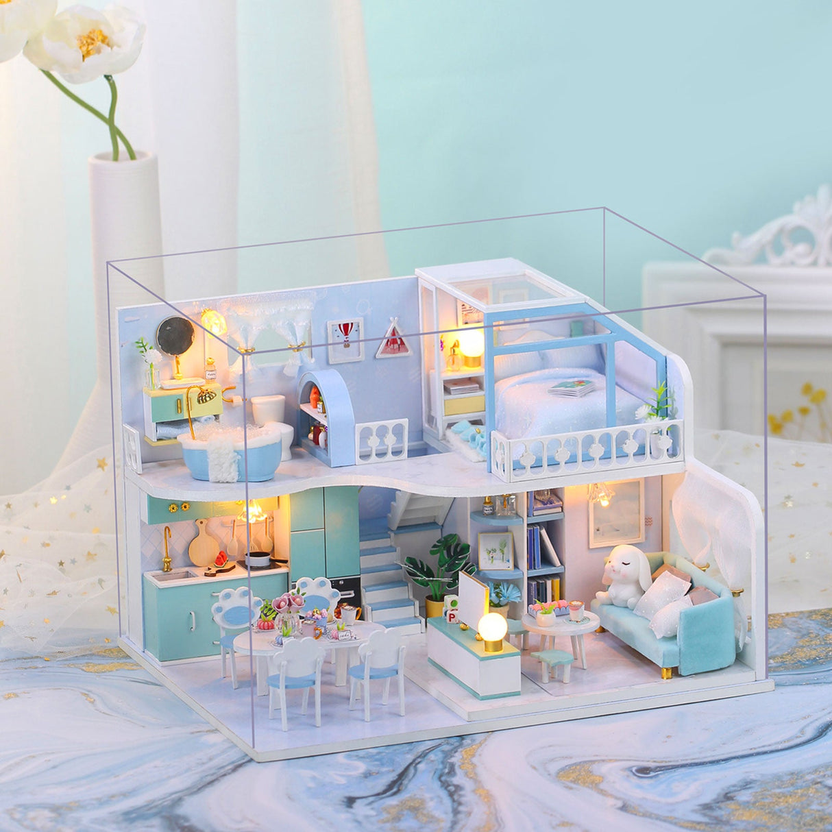 DIY Dollhouse Kit, Living Room