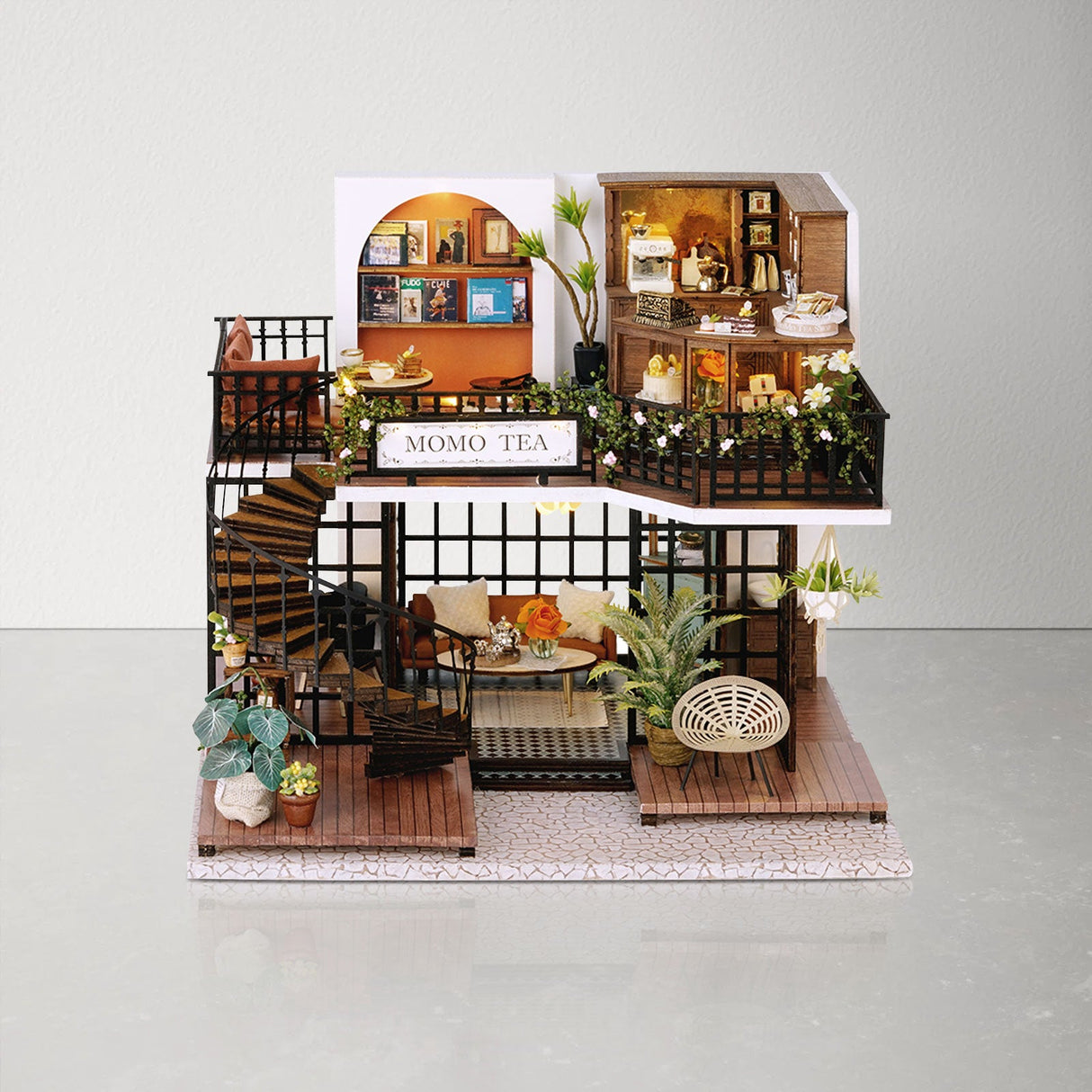DIY Dollhouse Kit, Forest Teashop