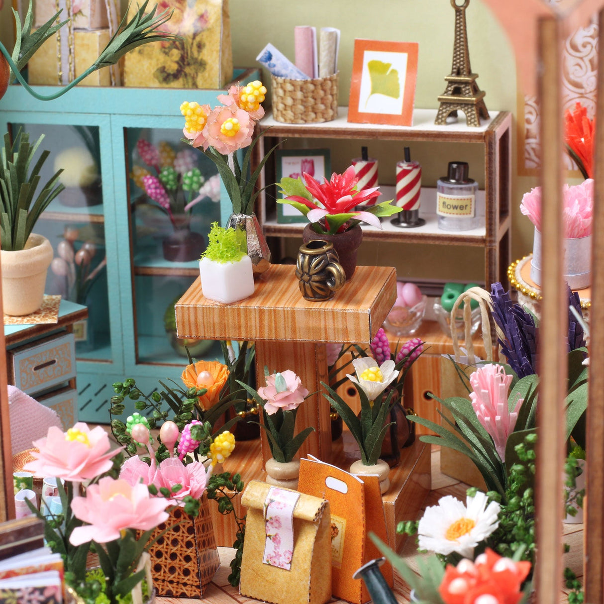 DIY Dollhouse Kit, Jenny Greenhouse Flower Shop