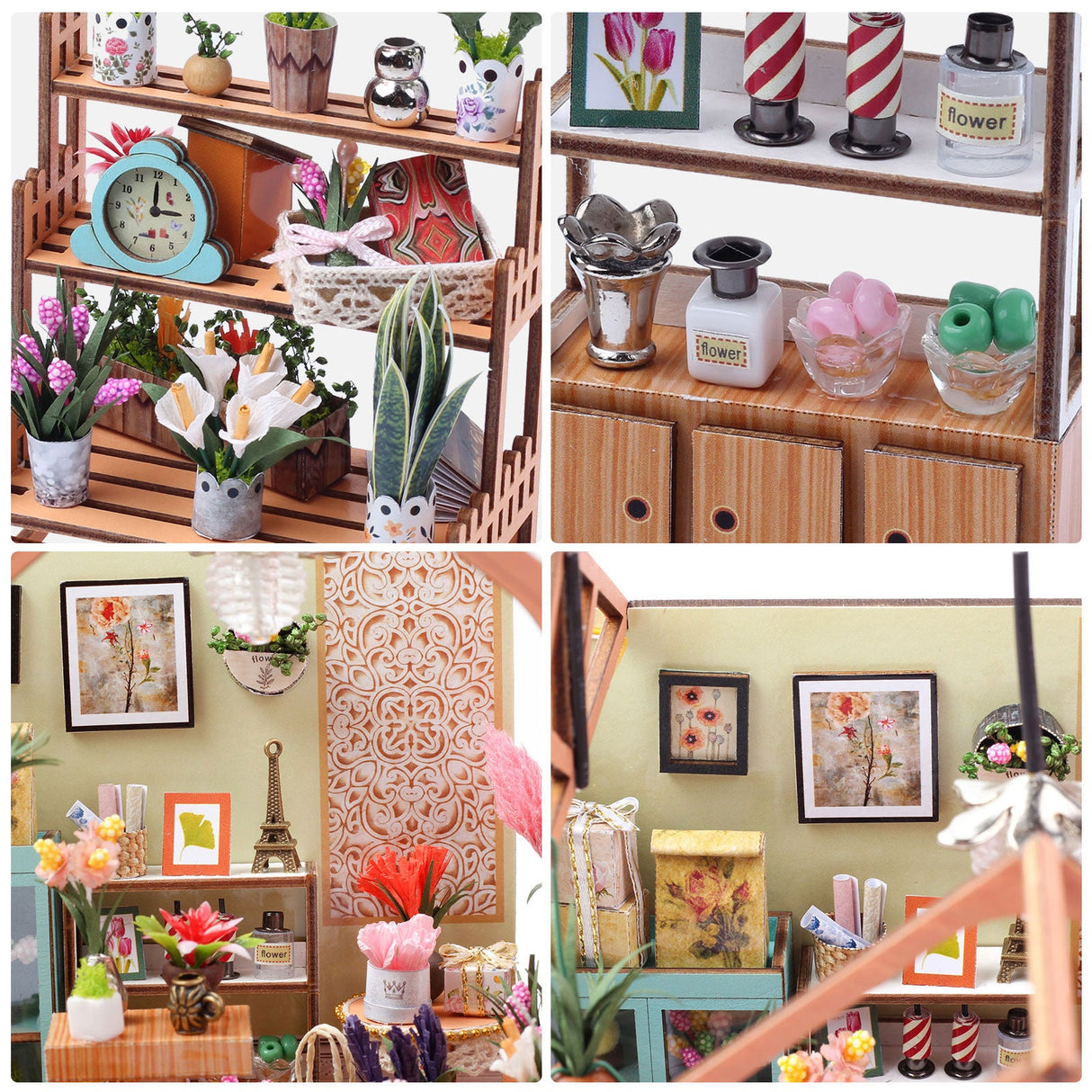 DIY Dollhouse Kit, Jenny Greenhouse Flower Shop