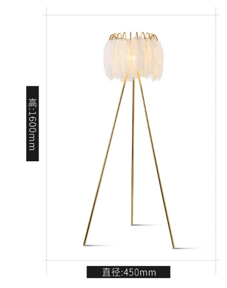 Feather Table Lamp & Floor Lamp