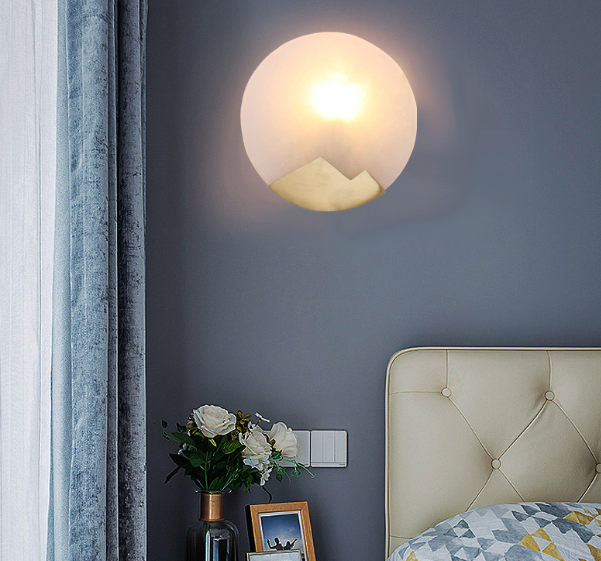 Decorative Marble Wall Sconce