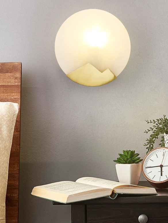 Decorative Marble Wall Sconce