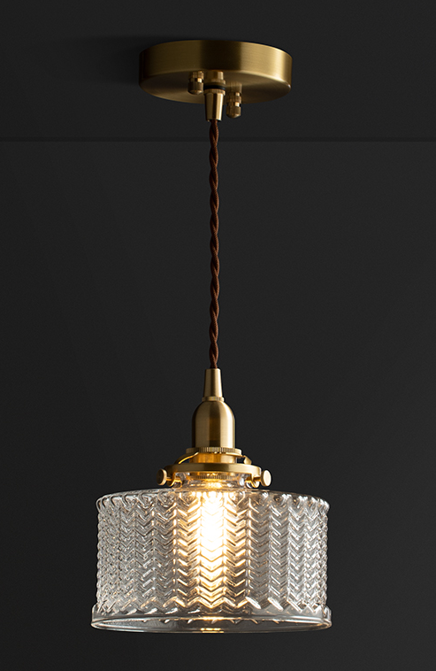 Matilda Glass Mid Century Pendant Light