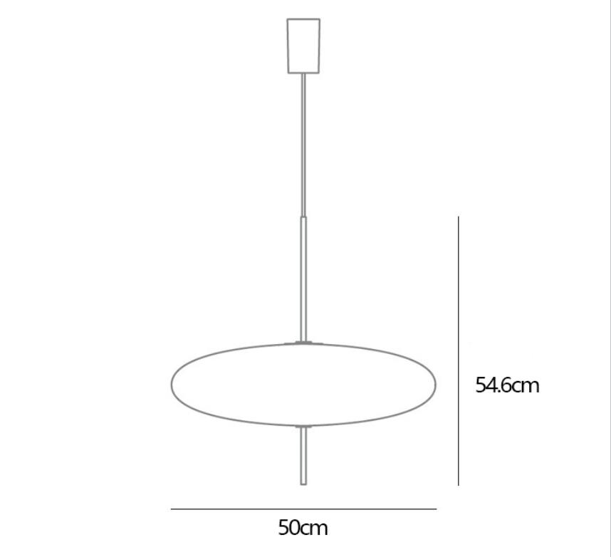 Acrylic Pendant Light, Model 2065