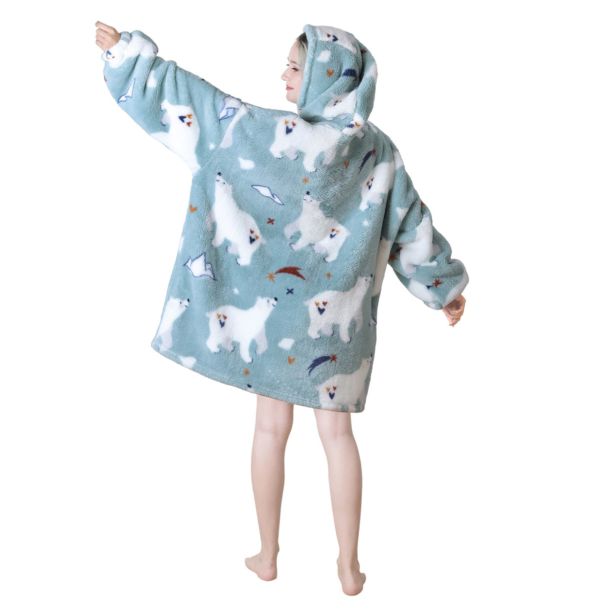 Bear Oversized Hoodie Wearable Blanket