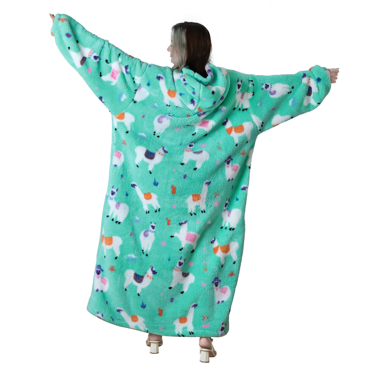 Alpaca Oversized Hoodie Wearable Blanket