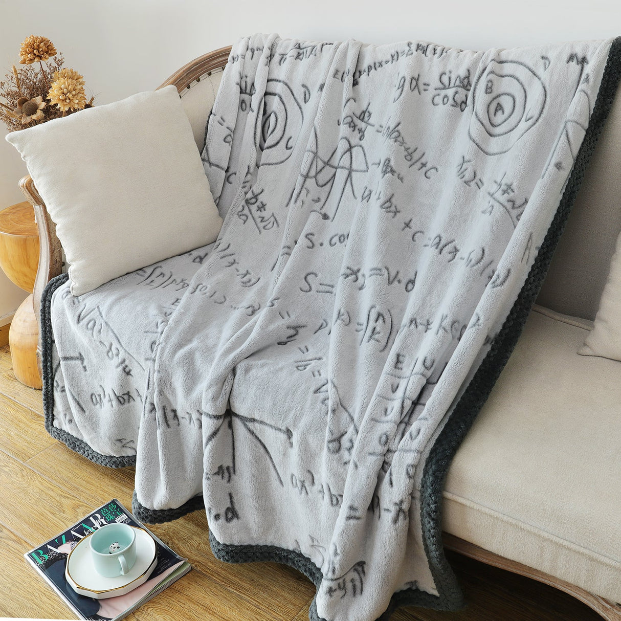 Blue Formula Flannel Blanket