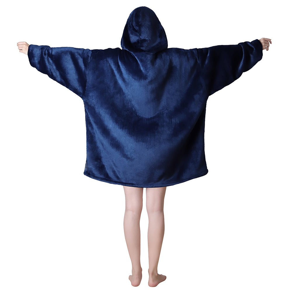 Zip Up Oversized Hoodie Wearable Blanket