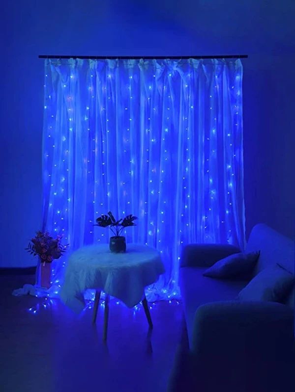 Curtain Decorative String Light With 300pcs Bulb For Remote Control