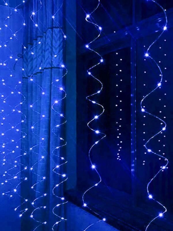 Curtain Decorative String Light With 300pcs Bulb For Remote Control