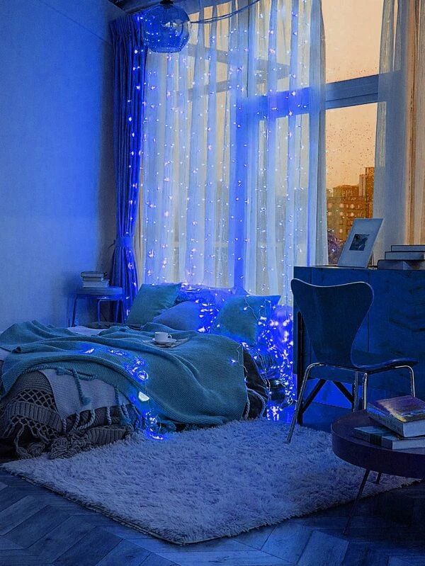 Curtain Decorative String Light With 300pcs Bulb For Remote Control
