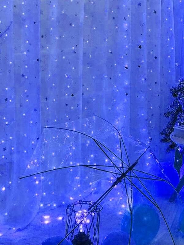 Curtain Decorative String Light With 300pcs Bulb For Remote Control