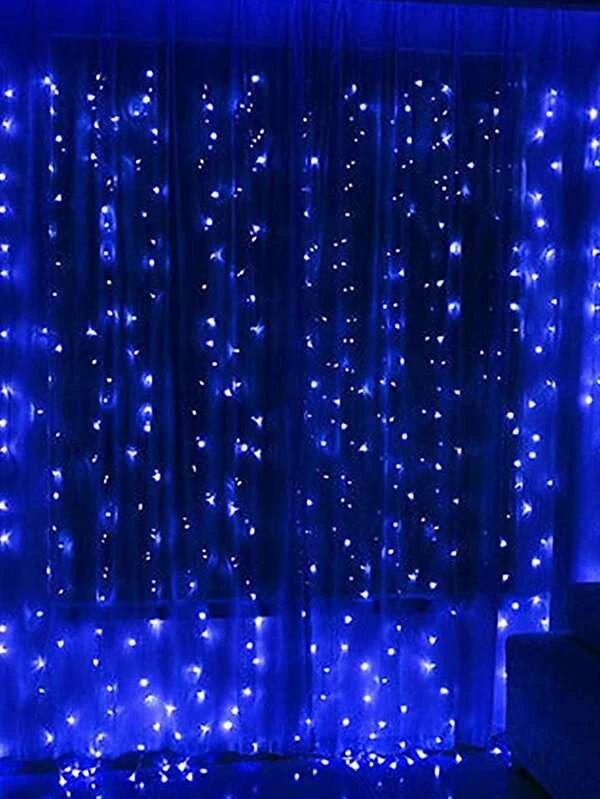 Curtain Decorative String Light With 300pcs Bulb For Remote Control