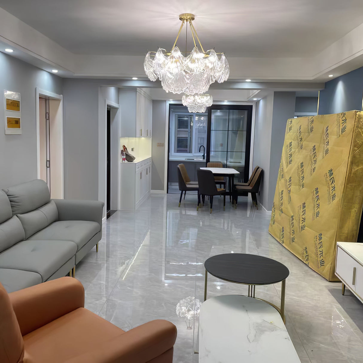 Ribbed Shell Ceiling light