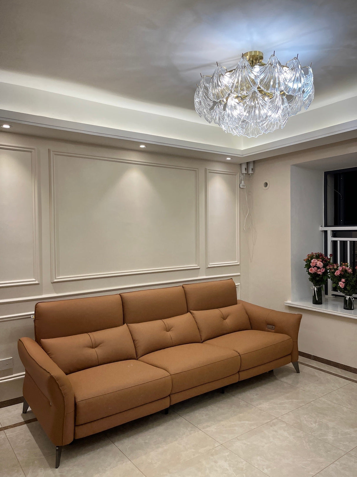 Ribbed Shell Ceiling light