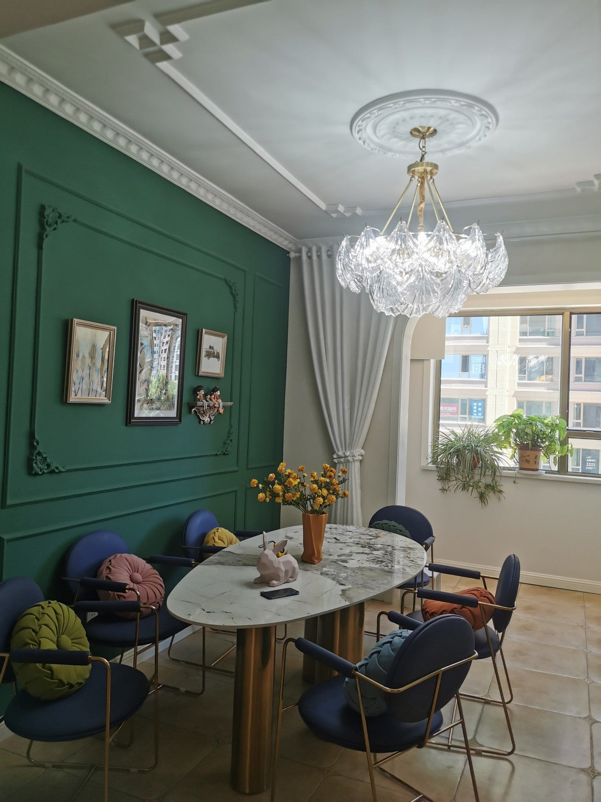 Ribbed Shell Ceiling light