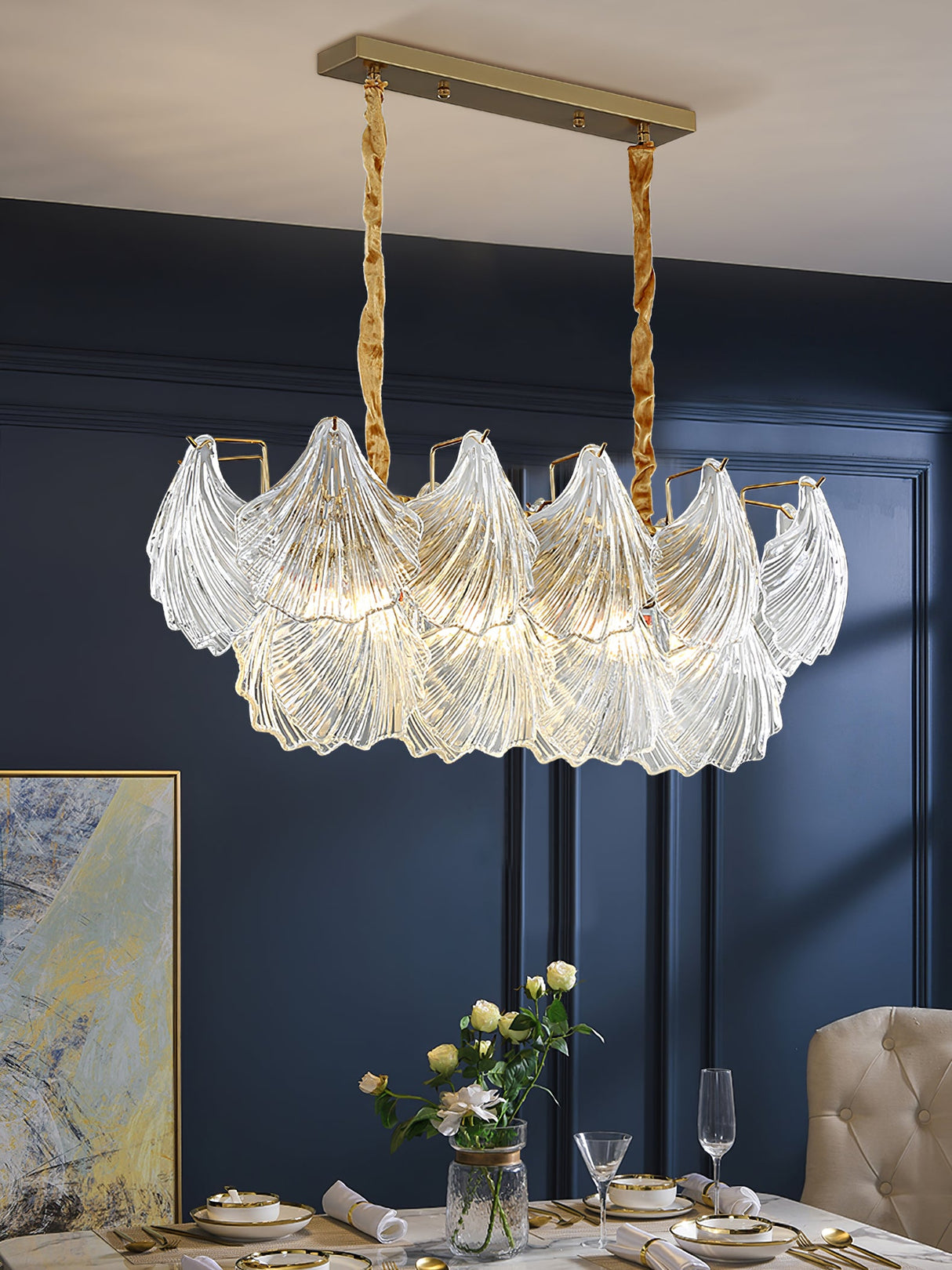 Ribbed Shell Ceiling light