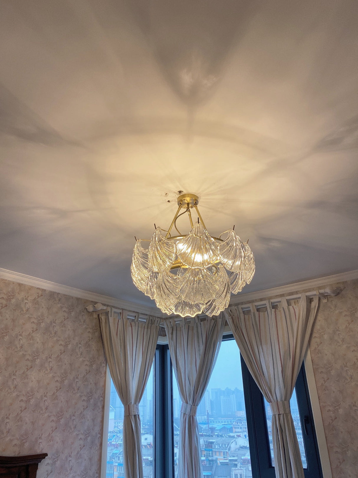 Ribbed Shell Ceiling light