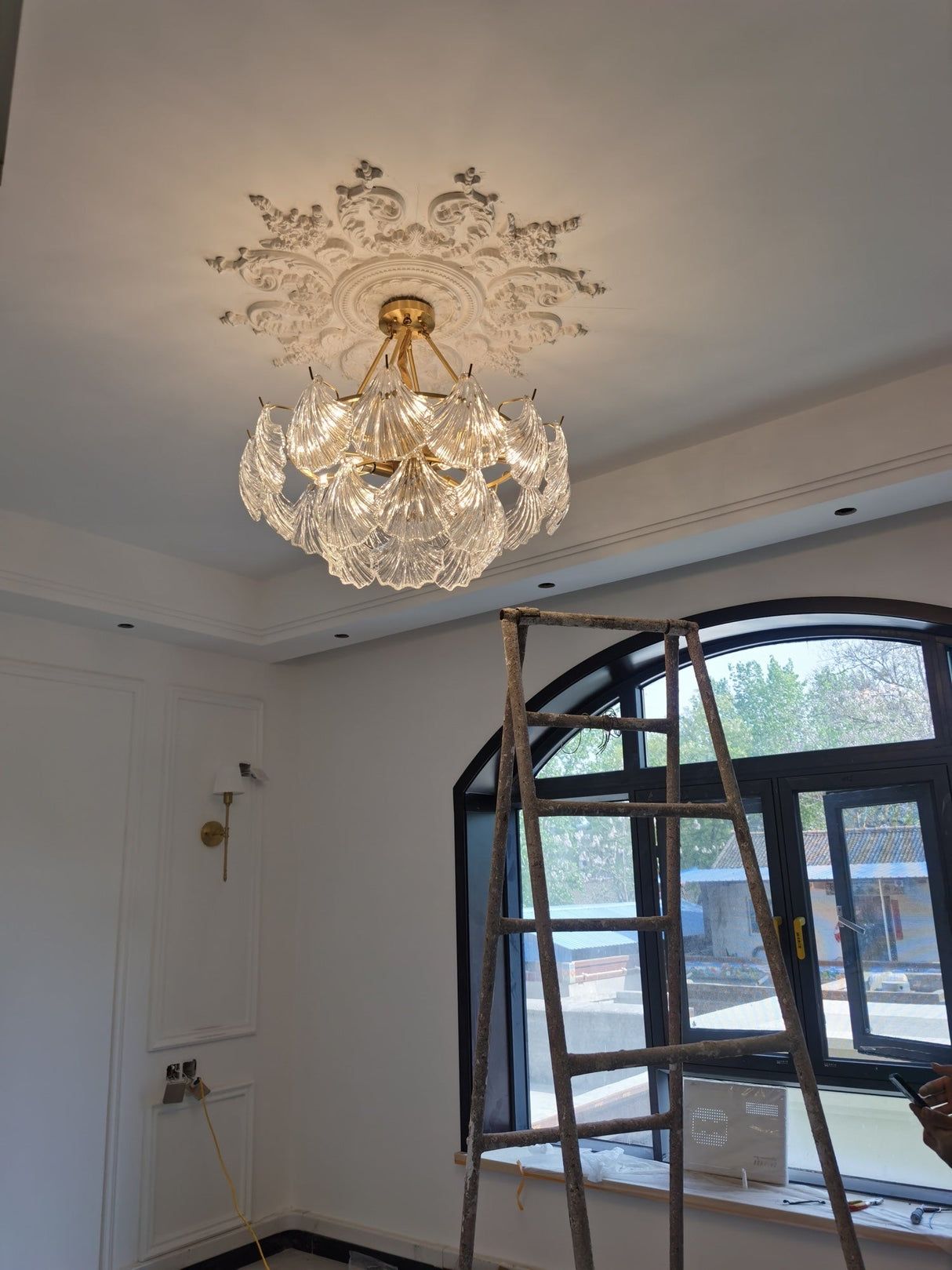 Ribbed Shell Ceiling light