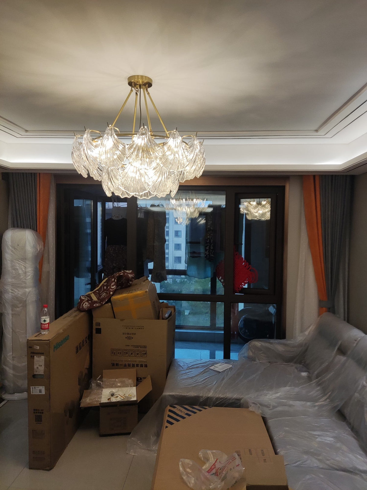 Ribbed Shell Ceiling light