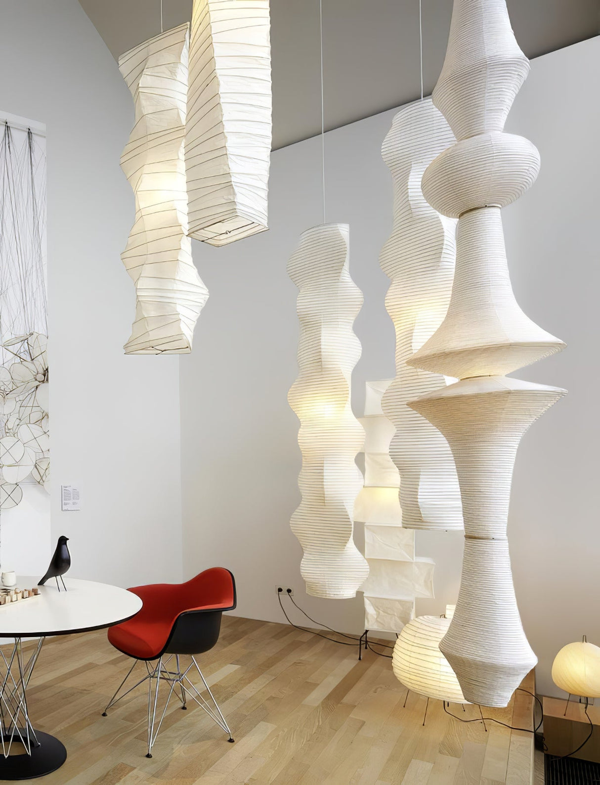 Rice Paper E Pendant Light