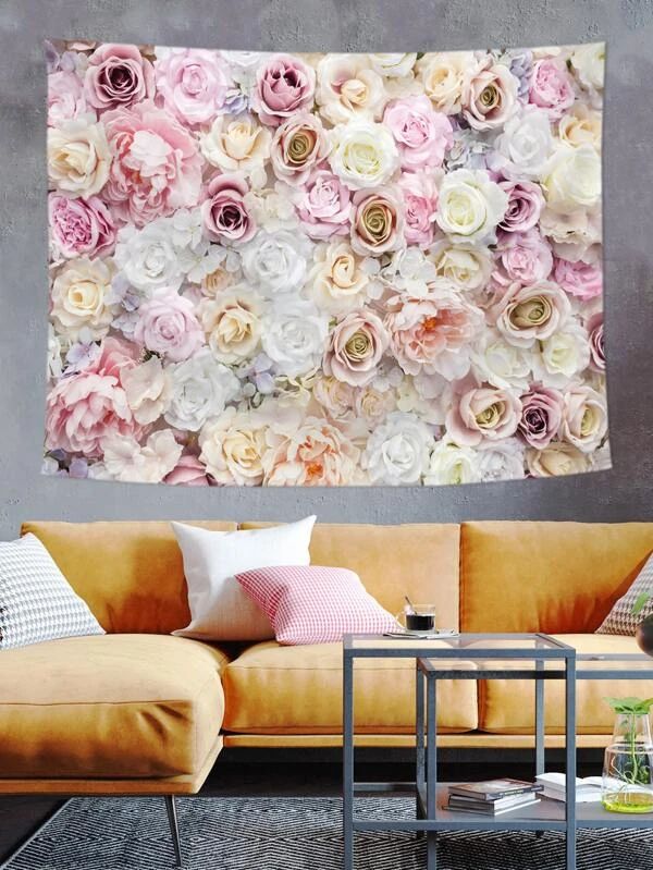 Rose Pattern Tapestry