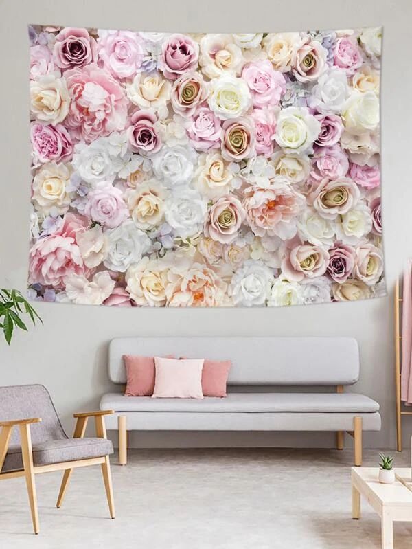 Rose Pattern Tapestry