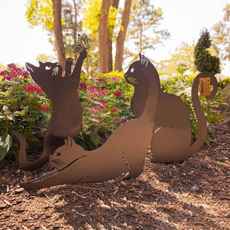 Cat Piles Garden Statues Decoration