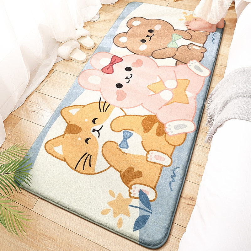 Cat Plushie Bedside Carpet
