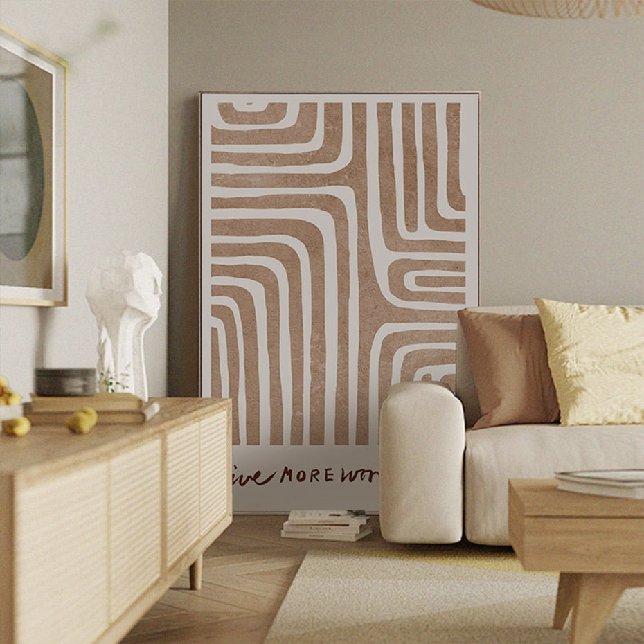 Geometric Poster Dark Academia