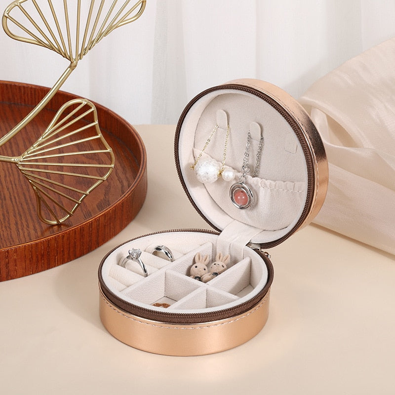 Round Preppy Jewelry Box
