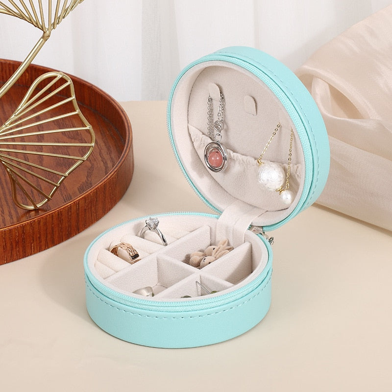 Round Preppy Jewelry Box