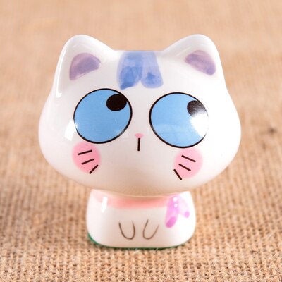 Cute Ceramic Chubby Cat Figurine