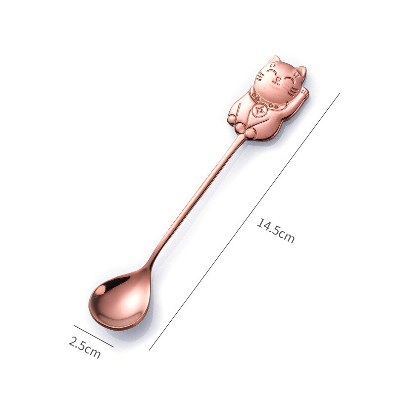 Cartoon Lucky Cat Tea Spoon