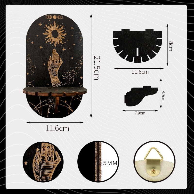 Witch Black Hanging Shelf
