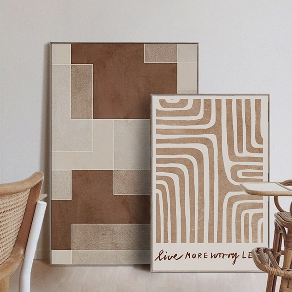 Geometric Poster Dark Academia