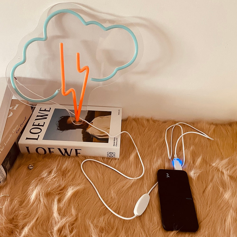 Storm Cloud Neon Sign