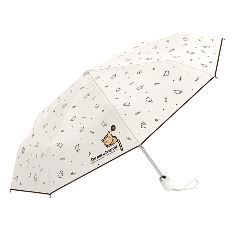 Lovely Cat Folding Umbrella