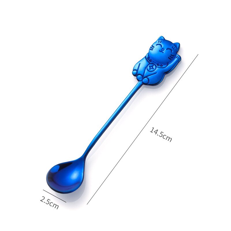 Cartoon Lucky Cat Tea Spoon