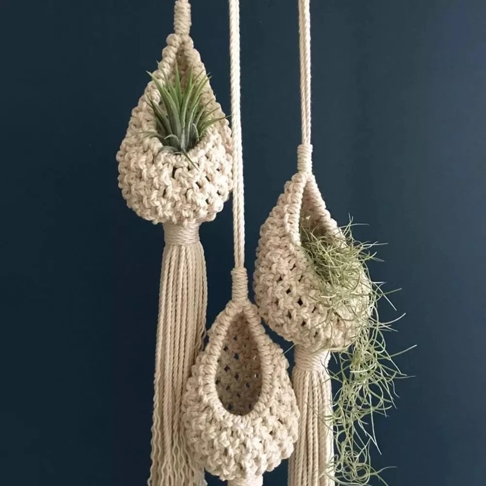 Boho Wall Hanging Plant Basket