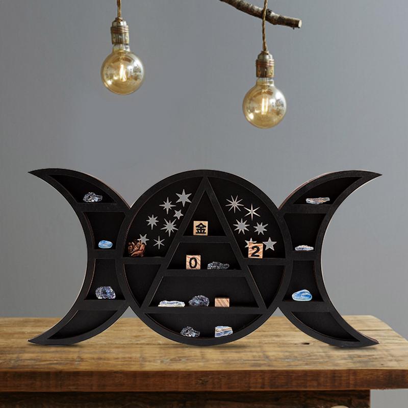 Witch Wall Hanging Moon Shelf