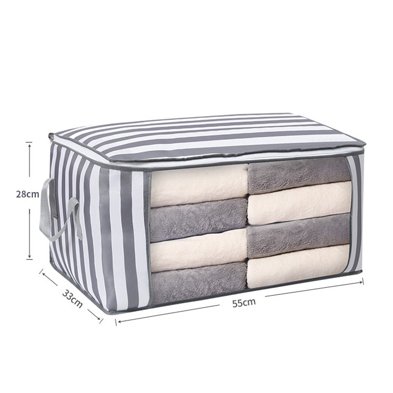 Preppy Patterned Foldable Storage Bag