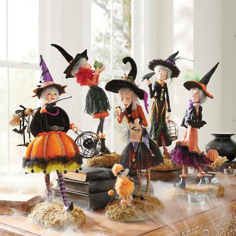 Witch Halloween Party Figurines